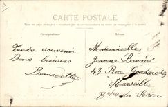 VINTAGE POSTCARD Exposition of Toulouse 1908 black Village carries principal