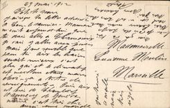 VINTAGE POSTCARD Negro black Child Small study in white and black