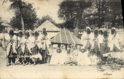 VINTAGE POSTCARD Negro black Man Fair