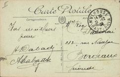 VINTAGE POSTCARD Mulhouse Bank the Savings bank