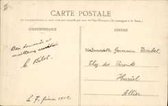 VINTAGE POSTCARD Montargis Bank the Savings bank