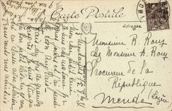 VINTAGE POSTCARD Bank Mulhouse Savings bank