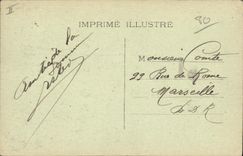 VINTAGE POSTCARD Bank Montdidier Savings bank and Church St Militaria Sepulchre