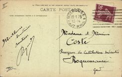 CPA Banque Mulhouse Caisse d'Epargne et Faubourg de Belfort Tramway