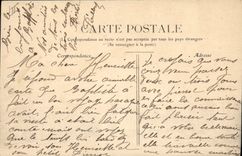 VINTAGE POSTCARD Bank Moulins the Savings bank