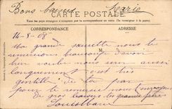 VINTAGE POSTCARD Bank Meaux Town hall and Savings bank