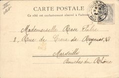 VINTAGE POSTCARD Bank Moulins the town hall and the Savings bank