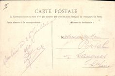 VINTAGE POSTCARD Bank Moulins Town hall Savings bank