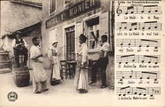 CPA Folklore La Vouale la Rouzette Bourree