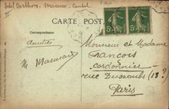 CPA Folklore Auvergne Bourree