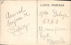 CPA Folklore Auvergne Bourree Vis a vis