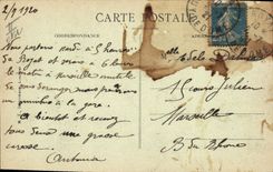 CPA Folklore Auvergne Bourree Vis a Vis