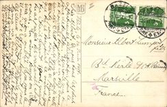 VINTAGE POSTCARD Fantasy Illustrator Child Windmill