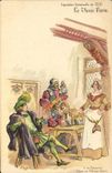 VINTAGE POSTCARD Fantasy Illustrator Tavern popular Music Chocolate Guerin Boutron World Fair of 1900