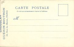 VINTAGE POSTCARD Fantaisie Illustrator the Paris Old man Carries St Michel