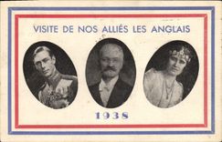 CPA Visite de nos allies les Anglais 1938