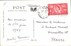 MODERN CARD HM Queen Elizabeth driving to the state opening off Parliament