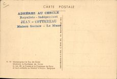 CPA Monseigneur le Duc de Guise SAR le Comte de Paris Le Prince Henri de France Cachet Cercle Royaliste Jean Cottereau 