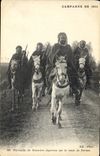 VINTAGE POSTCARD Militaria Patrols of Goumiers Algerian on the road of Furnes