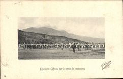 VINTAGE POSTCARD Militaria Hunters of Africa on the parade ground