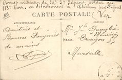CPA Militaria Signes Tirs de combat de l'infanterie coloniale 