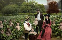 CPA Fantaisie Enfants Bebe Femme 