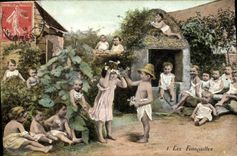 CPA Fantaisie Enfants Bebe Les fiancailles