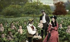 CPA Fantaisie Enfants Bebe Femme