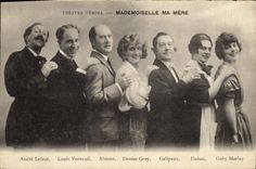 CPA Theatre Femina Mademoiselle Ma Mere Andre Lefaut Louis Verneuil Alerme Denise Grey Galipaux Darzac 