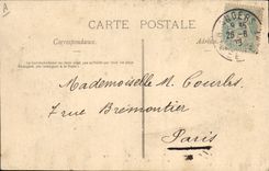 VINTAGE POSTCARD Negro black Man Fair of Angers 1906 Exit of the blacks