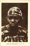VINTAGE POSTCARD Negro black Woman Mission of White Fathers AOF