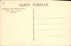 CPA Negre Homme noir Mission des Peres Blancs AOF 