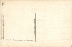 VINTAGE POSTCARD Negro black Man Congregation of Joseph Saint of Cluny Nossi Be In round in a black village Nossi-Be Madagascar