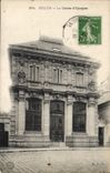 VINTAGE POSTCARD Bank Savings bank Melun