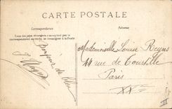 VINTAGE POSTCARD Bank Savings bank Melun