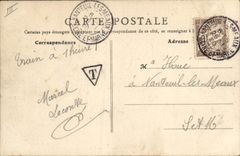 VINTAGE POSTCARD Bank Savings bank Meaux