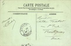 VINTAGE POSTCARD Bank Mans the public garden of the Prefecture and Savings bank