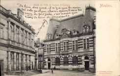 CPA Banque Moulins Hotel de ville et Caisse d'Epargne 