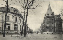 VINTAGE POSTCARD Bank Montlucon Savings bank and Which occurred Jules Ferry