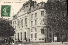 VINTAGE POSTCARD Bank Savings bank Marseilles