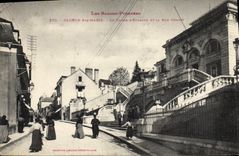 CPA Banque Oloron Sainte Marie La Caisse d'Epargne et la rue Chanzy 