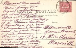 CPA Folklore Auvergne La Bourree Vis a vis 