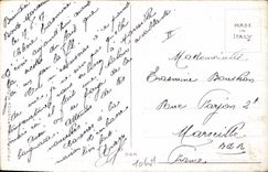 VINTAGE POSTCARD Fantasy Marina Illustrator