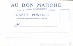 VINTAGE POSTCARD Fantasy Illustrator the Old man Paris Turn of the Louvre and house to the Pillars