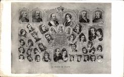 CPA La maison de France La Malene Lozere Collection du Grand Hotel 