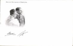 CPA Duc et Duchesse D'Orleans 