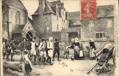 CPA Musee de Quimper les revoltes de Fouesnant ramenes a Quimper par la Garde Nationale Girardet 