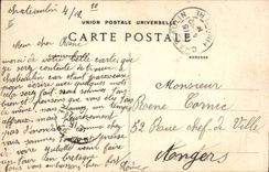 La POSTAL Musee de la VENDIMIA de Quimper que las rebeliones de Fouesnant traen detrás tiene Quimper del protector nacional de Girardet