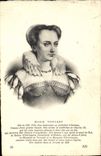 VINTAGE POSTCARD Marie Touchet Girl of a lieutenant to the presidial of Charles IX