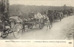 CPA Militaria Convoi de marocains a Crepy en Valois 